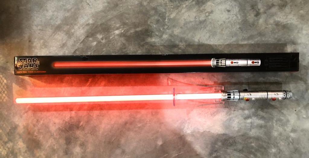 Star wars the black series darth maul force fx lightsaber top