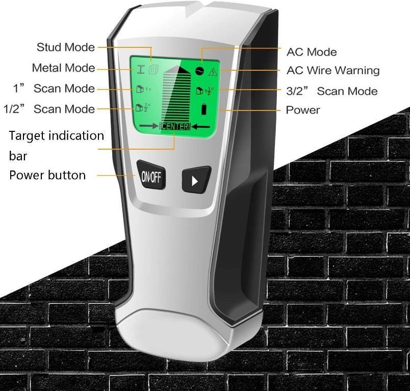 Stud Finder Metal And Ac Live Wire Detector Th210