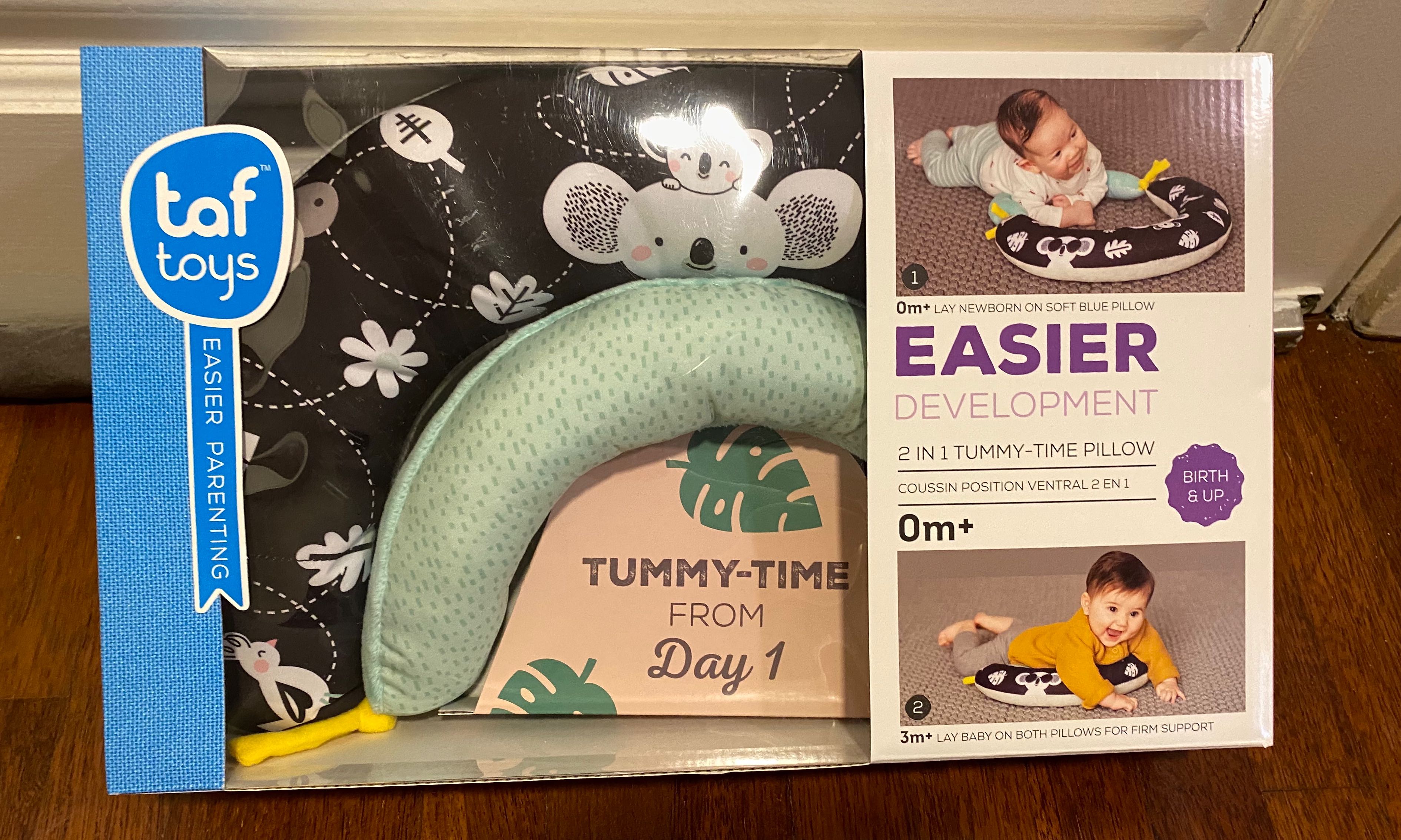taf toys 2 in 1 tummy time pillow