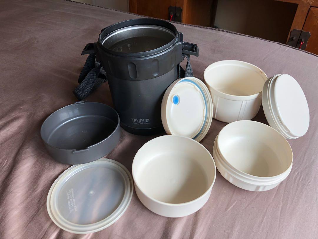 Thermos Brand 1.8L Lunch Box Jar with 3 Compartments, Furniture & Home