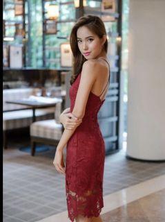 Thread theory Red lace dress