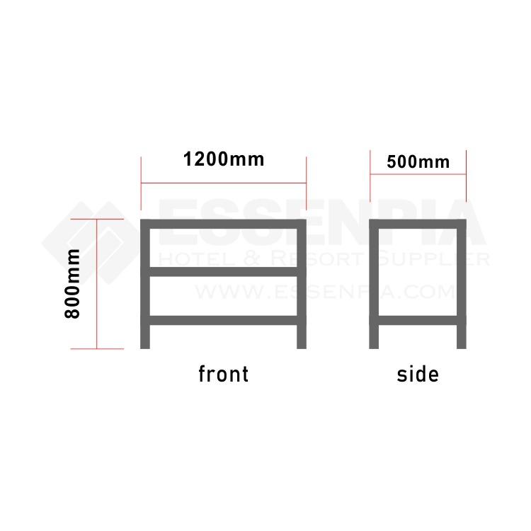 THREElayer Shelf Storage Rack Storage Shelf Restaurant Kitchen