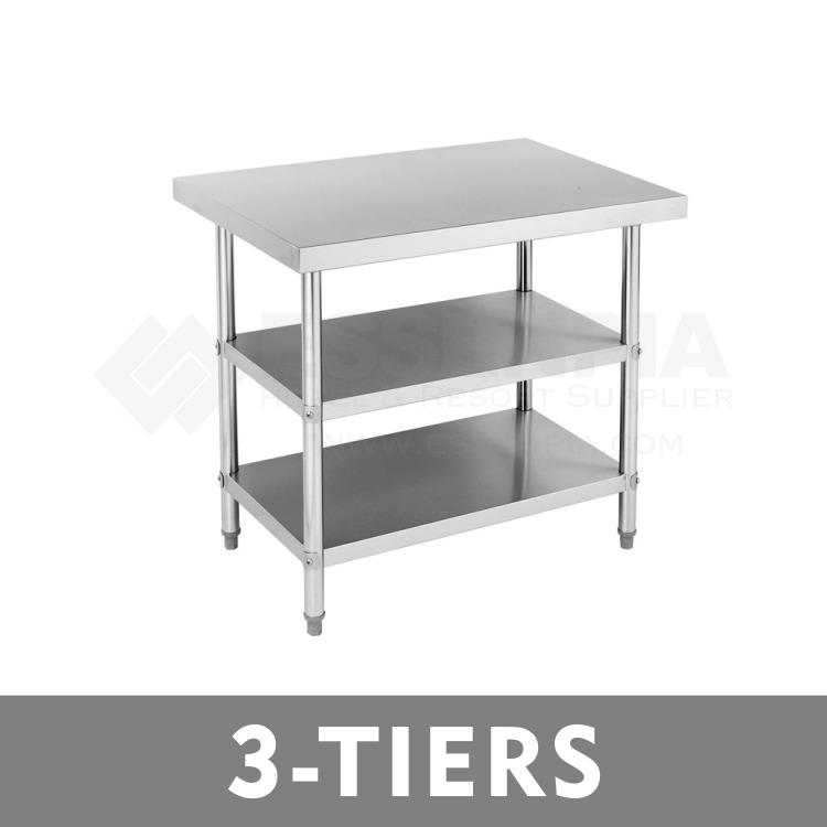 THREElayer Shelf Storage Rack Storage Shelf Restaurant Kitchen