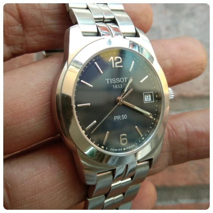 Tissot PR 50, Fesyen Pria, Jam Tangan di Carousell