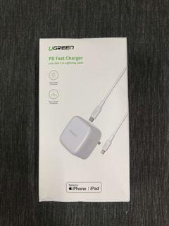 UGREEN 18W PD Fast Charger with 1M USB-C to Lightning cable