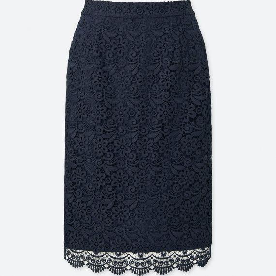 Lace skirt uniqlo shop
