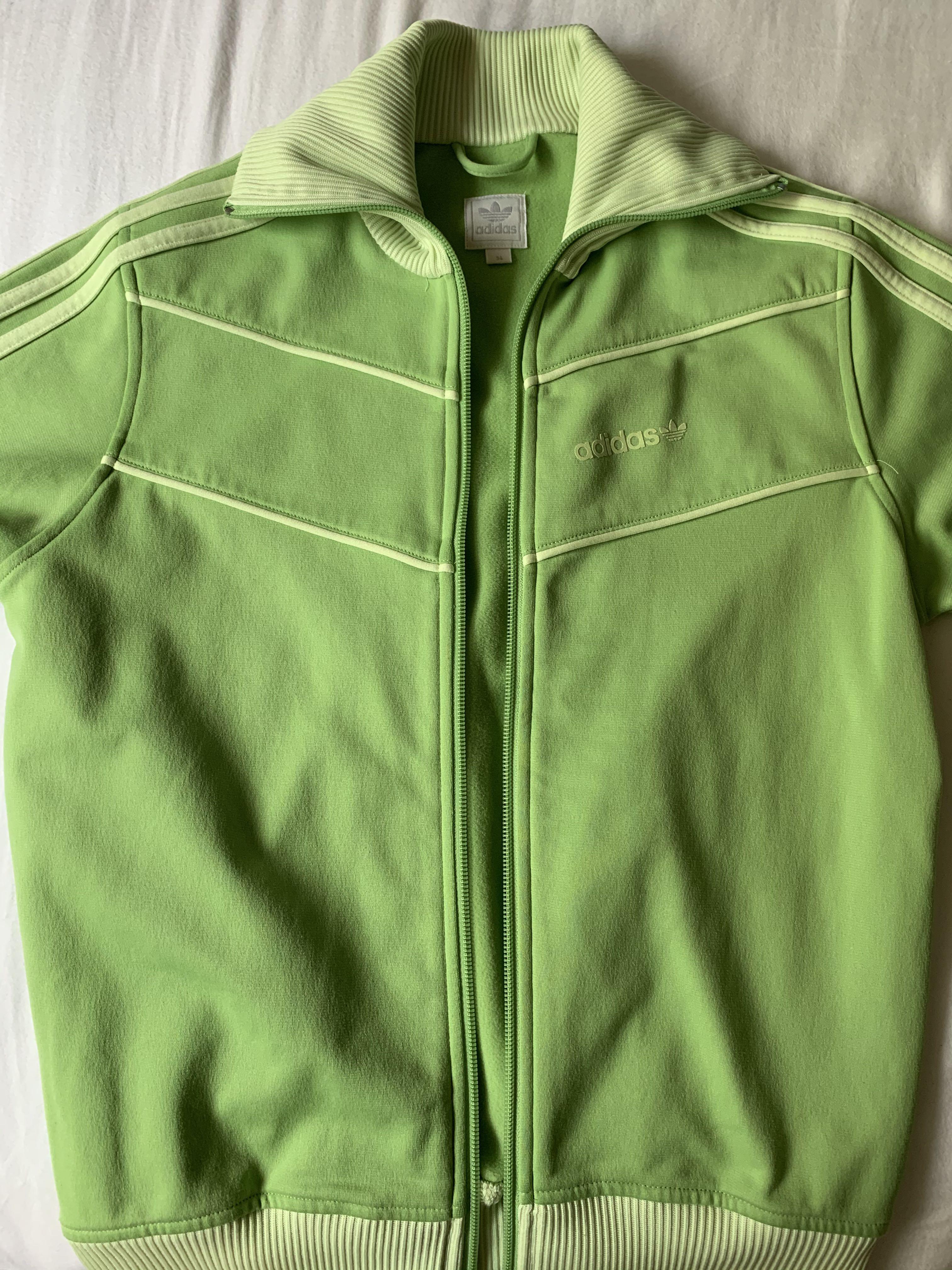 adidas vintage green jacket