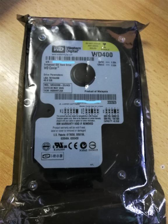 Wd Eide Hdd Wd400 40gb New Sealed Electronics Computer Parts Accessories On Carousell