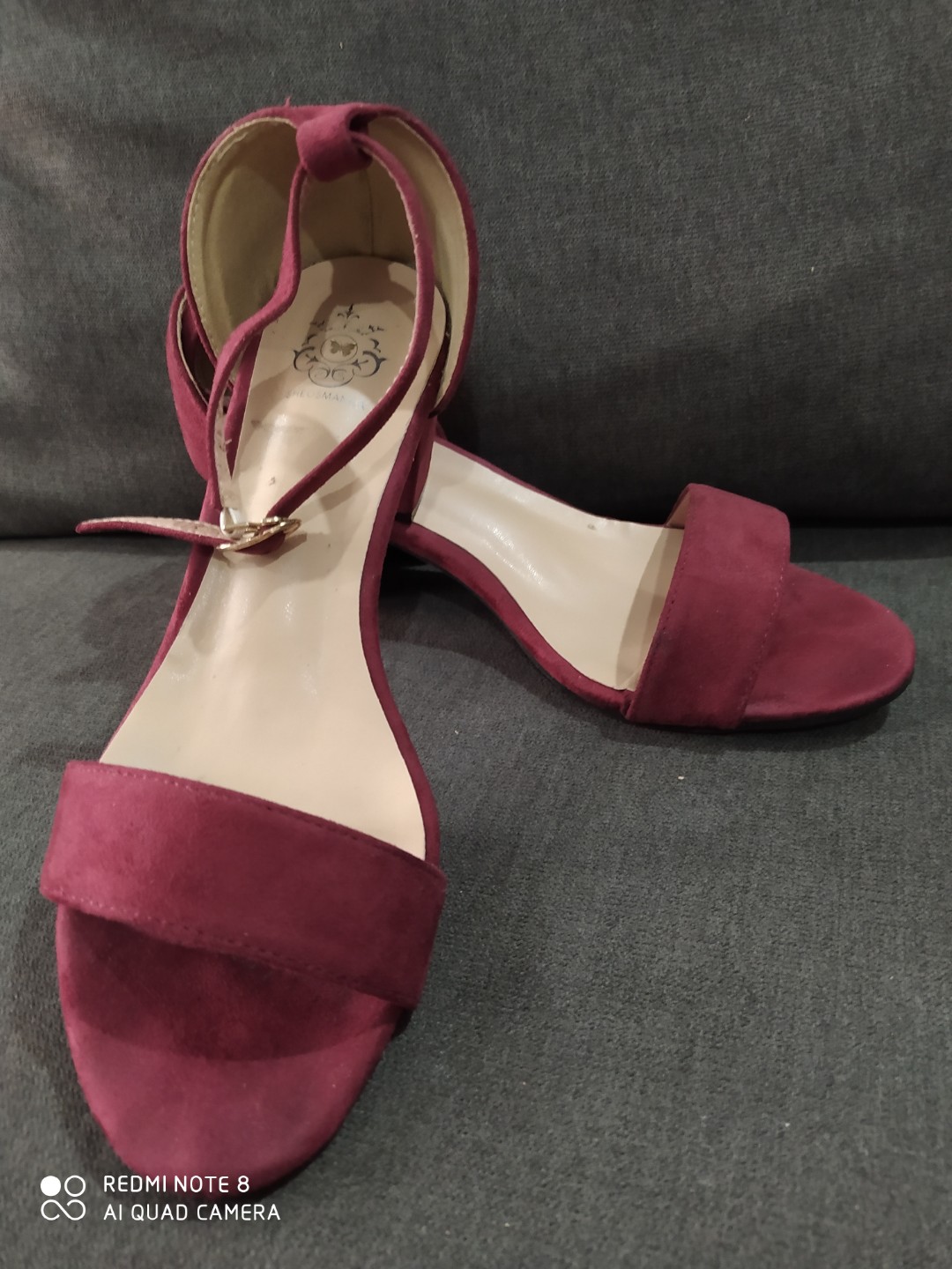 wine red heels