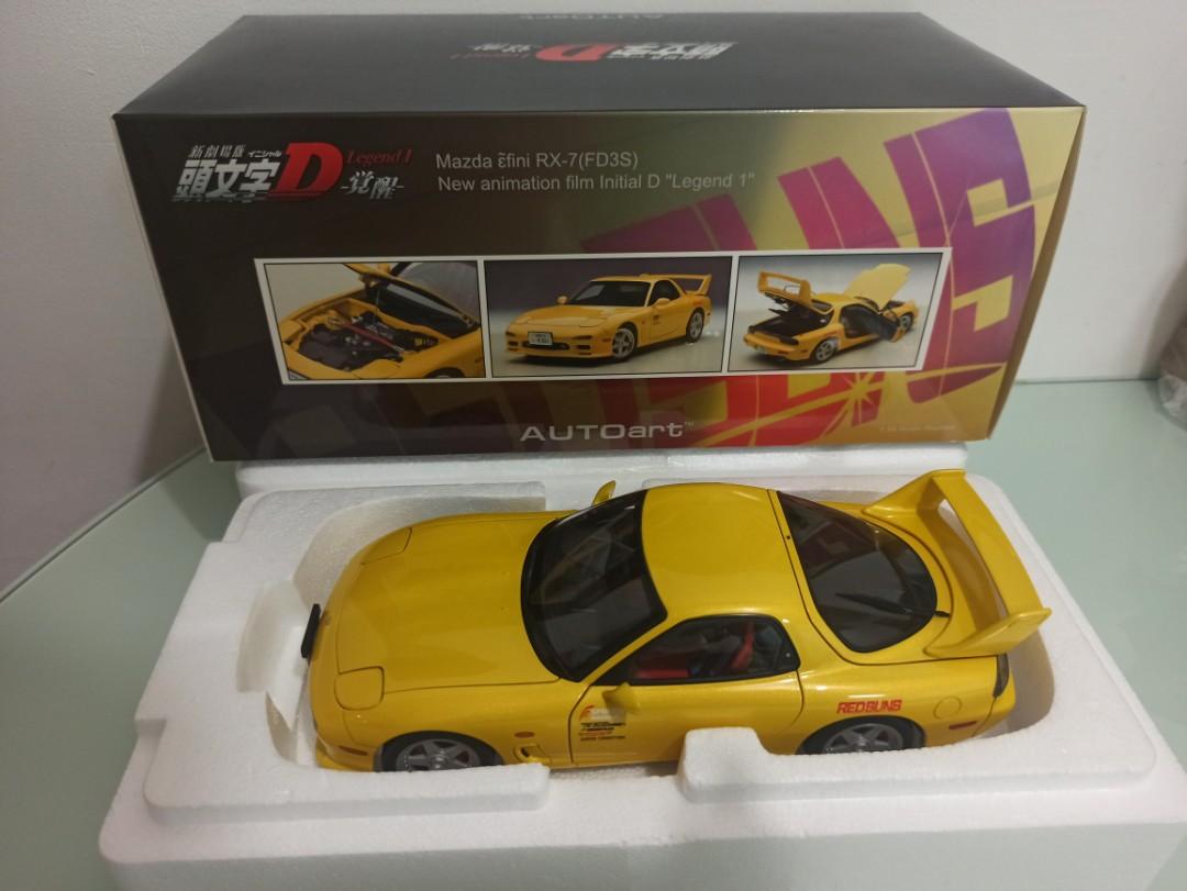 Sold 1 18 Autoart 頭文字d Mazda Rx 7 Fd3s 玩具 遊戲類 玩具 Carousell
