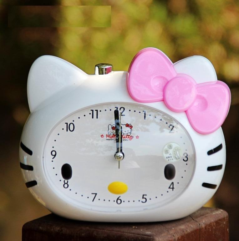 Cartoon Hello Kitty Doraemon Alarm Clock With Light Bedroom Silence Clock Table School Clock Frozen Mcqueen Furniture Home Living Furniture Other Home Furniture On Carousell
