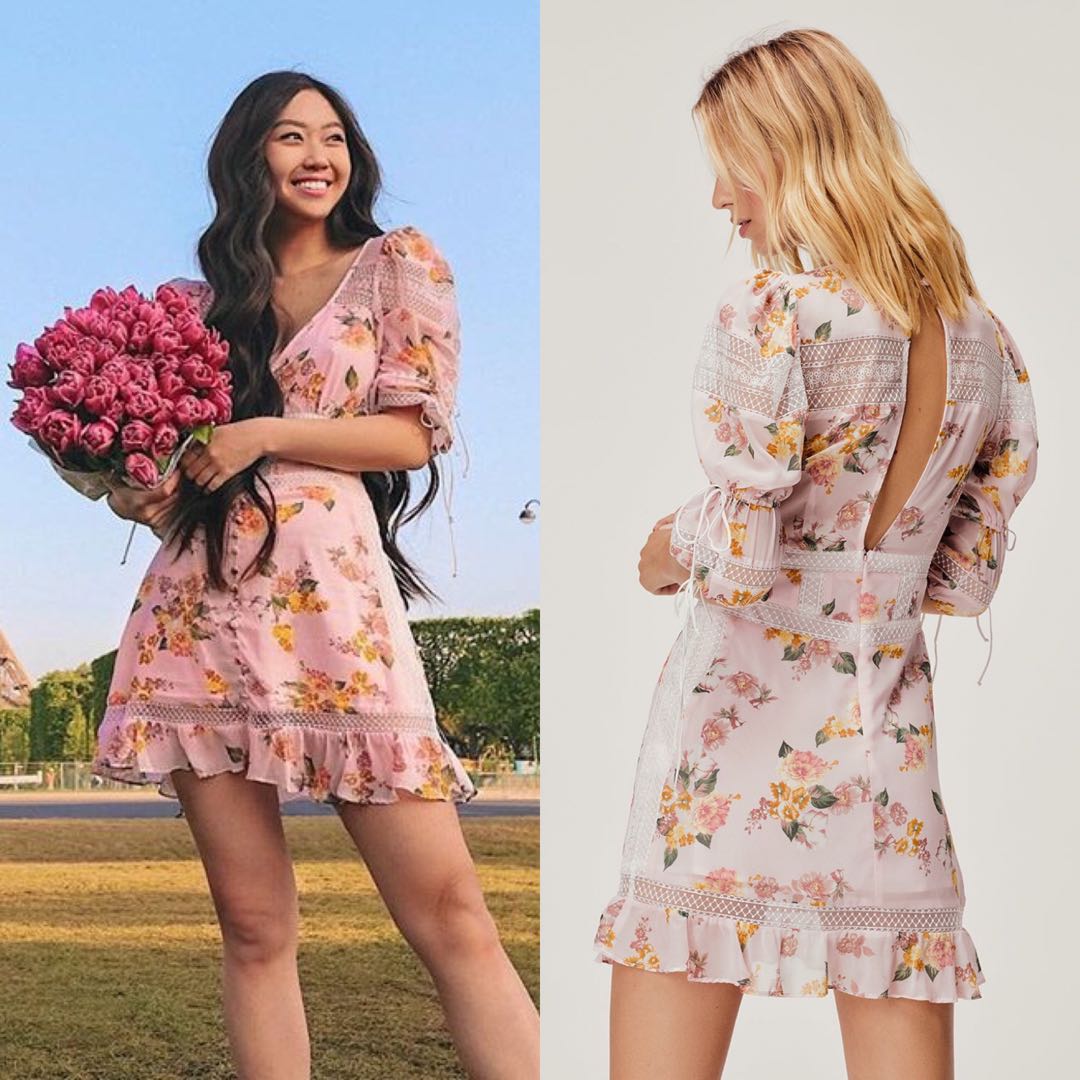 For love and lemons pink lace dress online
