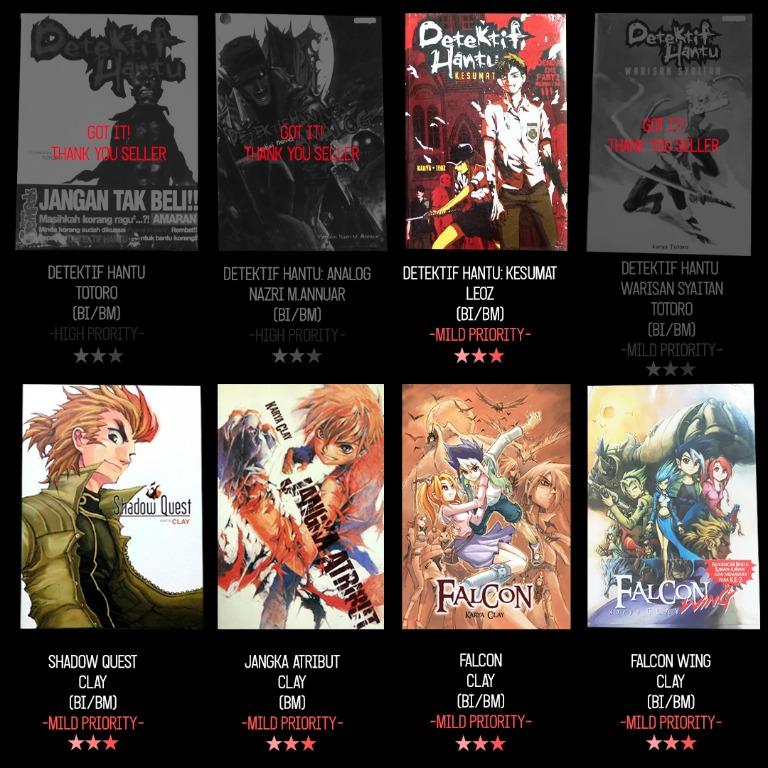 Wtb Buying Detektif Hantu Shadow Quest Jangka Atribut Falcon Wing Books Stationery Comics Manga On Carousell