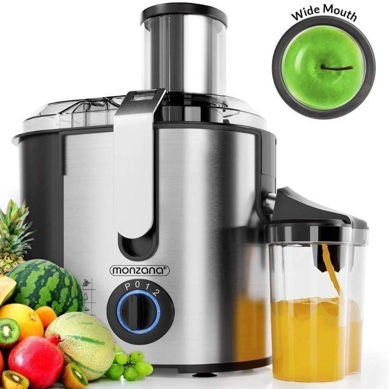 A1021 BN Monzana Juicer Centrifugal 1100W Fruit Juicers Extractor for Whole Fruit and Vegetable