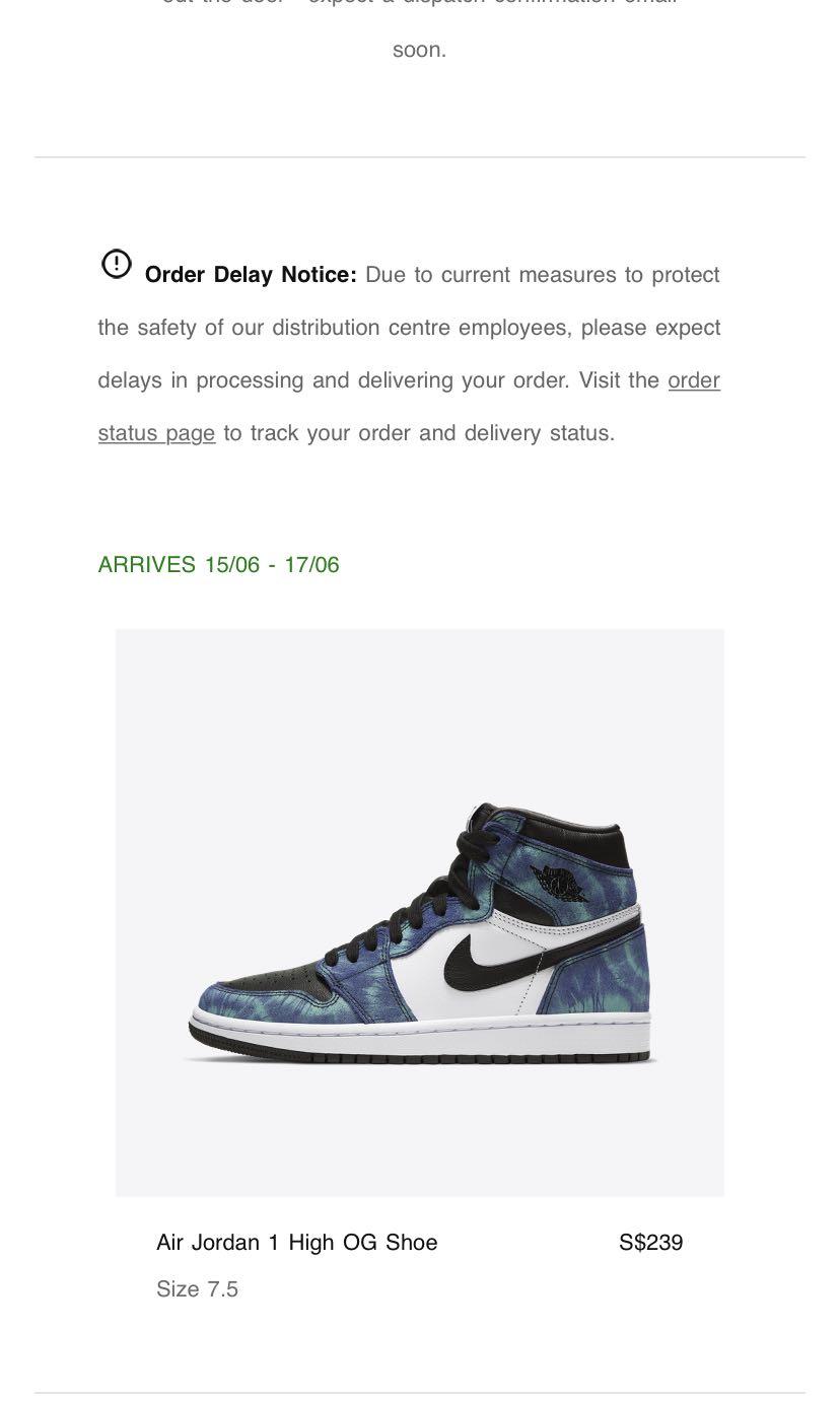 Nike Air Jordan 1 Tie Dye, Men's Fashion, Footwear, Sneakers on Carousell