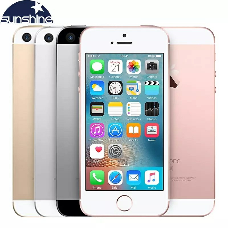 Apple iPhone SE Network Unlocked 4G LTE Mobile Phone iOS Touch ID Chip A9 Dual Core 2G RAM 16/64GB ROM 4.0