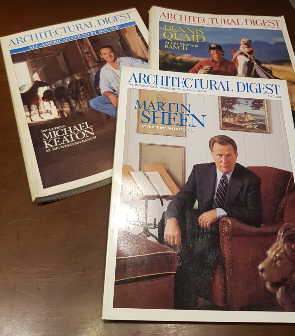 Architectural Digest Celebrity Homes Edition Music Media Cd S Dvd S Other Media On Carousell