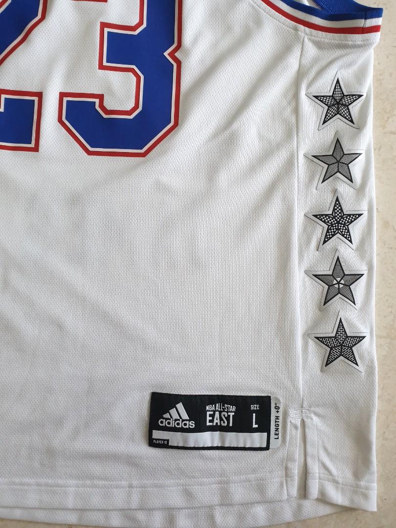 2015 NBA ALL-STAR JAMES #23 ADIDAS JERSEY L - Classic American Sports