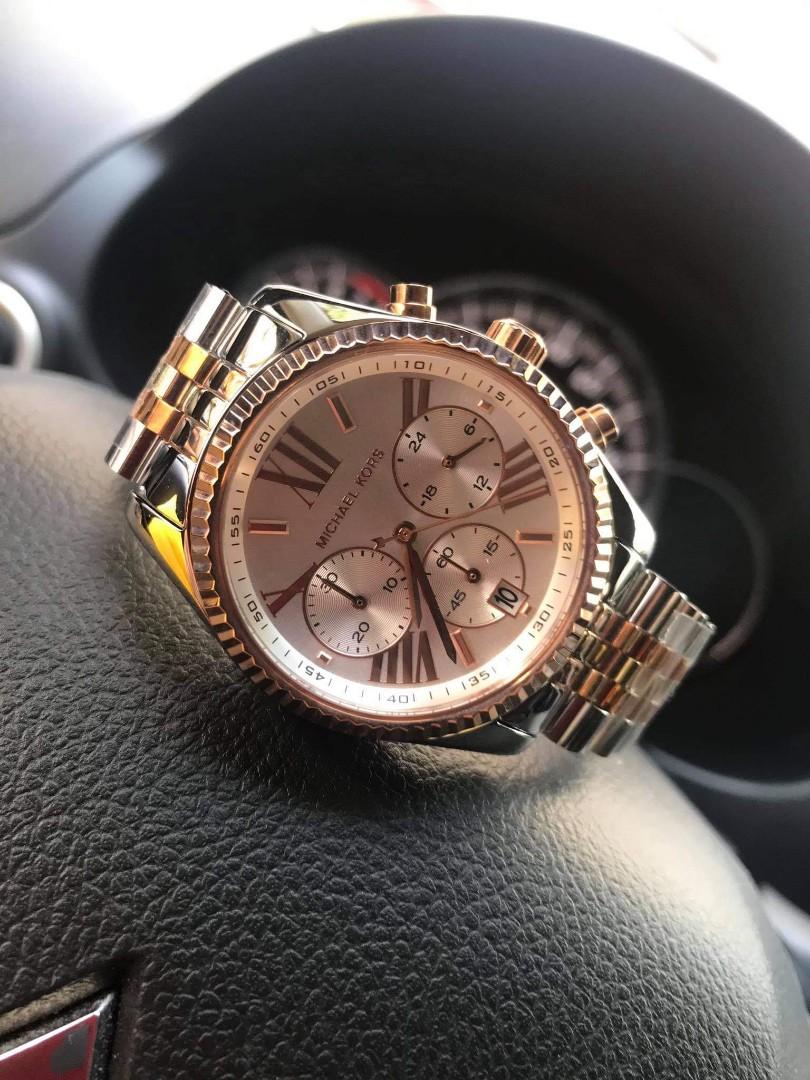 Mk tri color watch hotsell