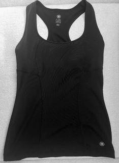 Black Sports Tank With Built In Bra