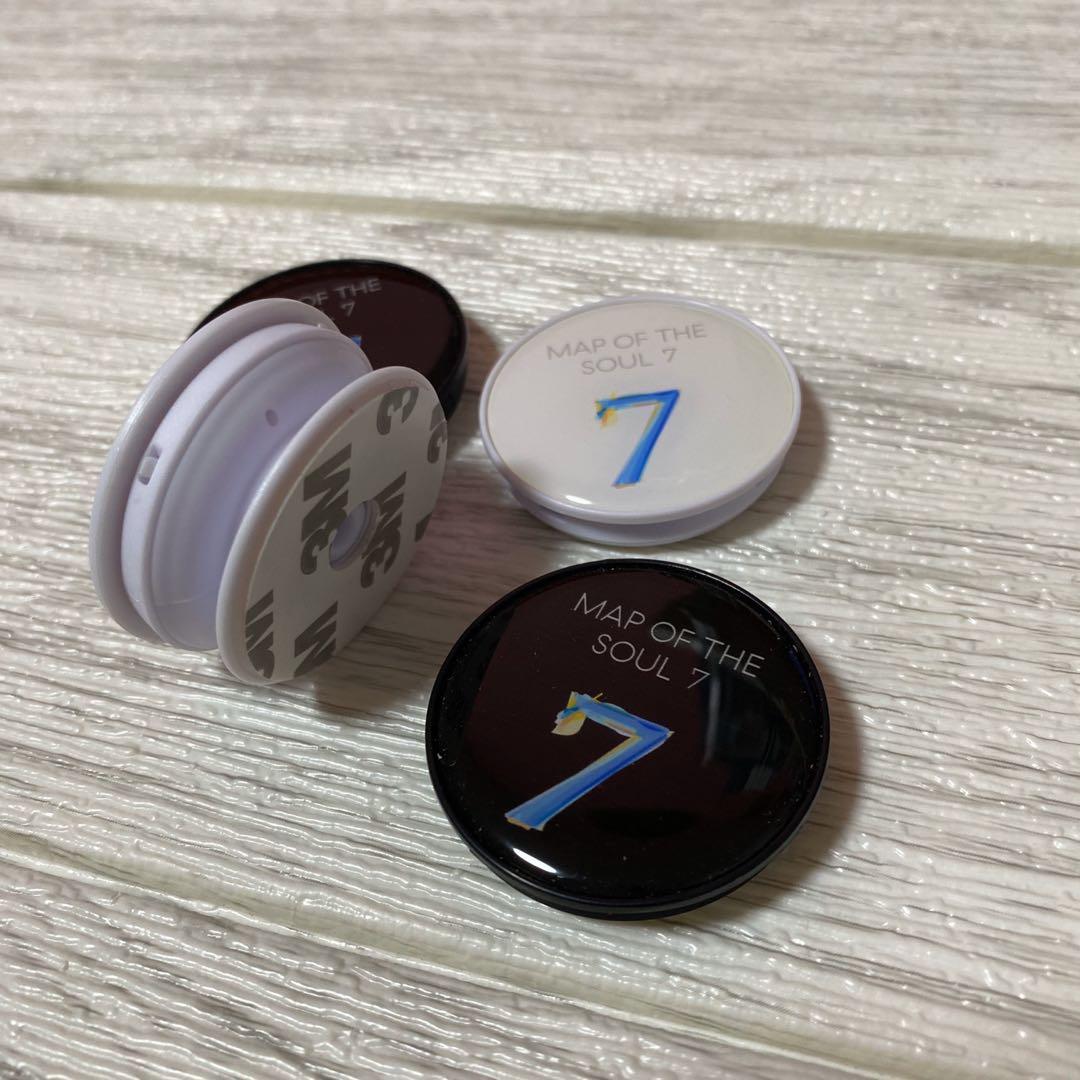 BTS Griptok Popsocket (Category: K-Wave Merchandise) located in Singapore. Submitted by icecream.milktea (Listing ID 1012933193, Image 1). Description: hello! it’s all brand new. i don’t use griptoks. so help clear. i will give free of charge if you purchase any item in my listing :D otherwise then it’s $2 each. thanks! tag bts bangtan phone accessory map of the soul 7.