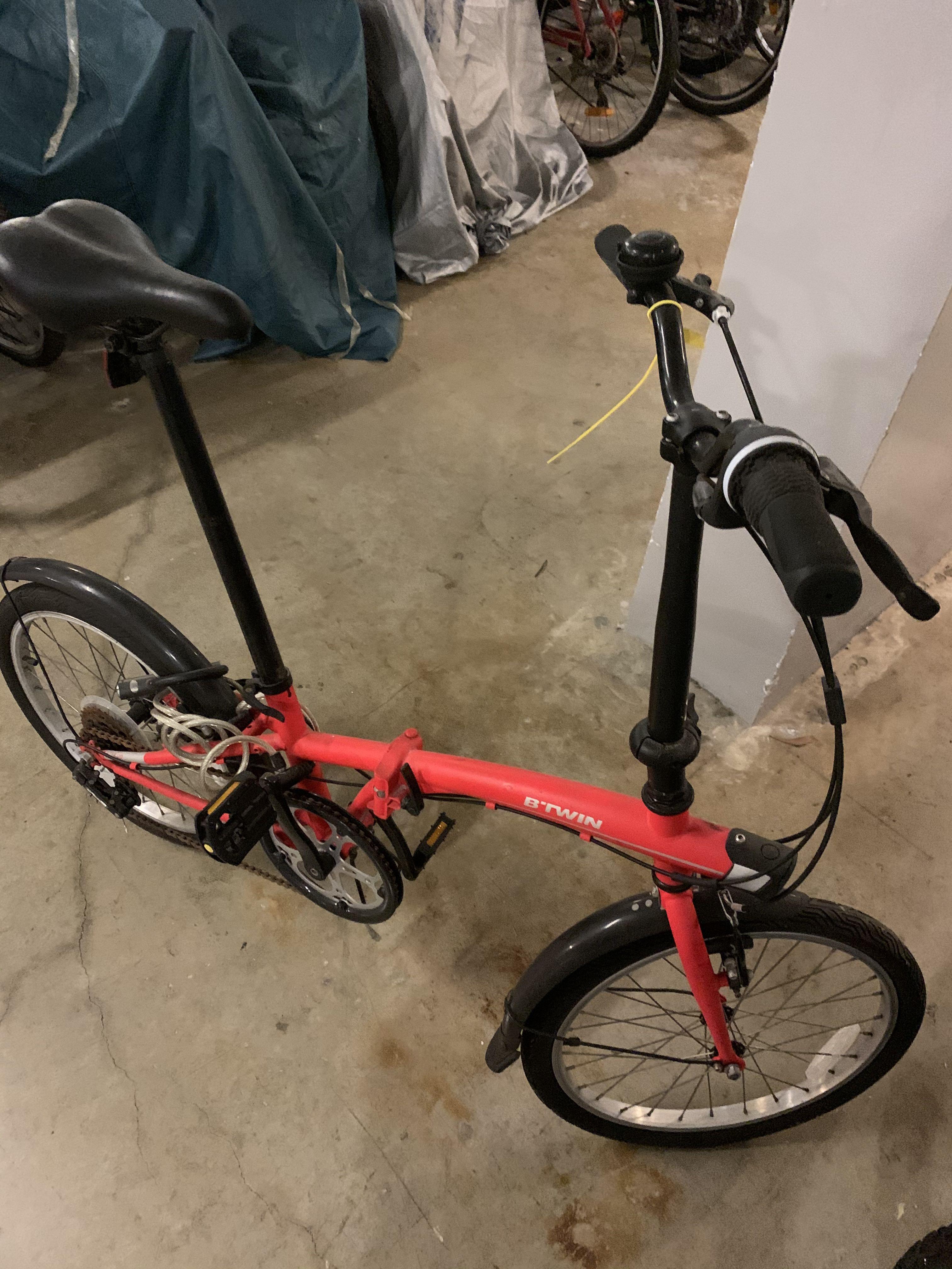 Btwin folding bike for sale sale