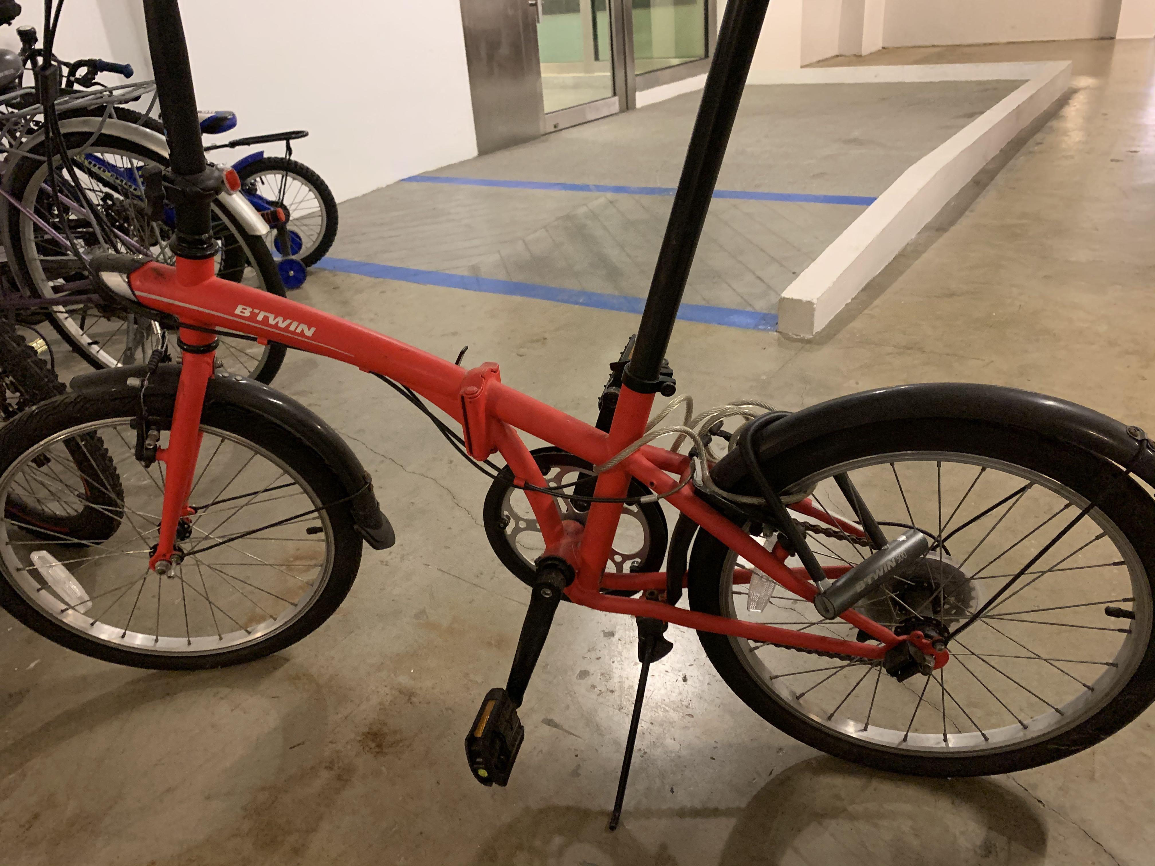 Btwin folding sales bike for sale