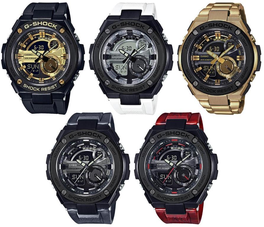 g shock stainless steel black