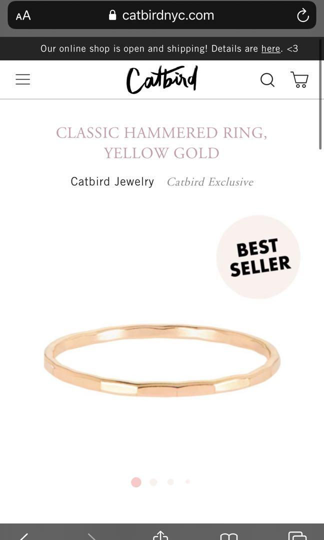 Catbird hammered ring outlet
