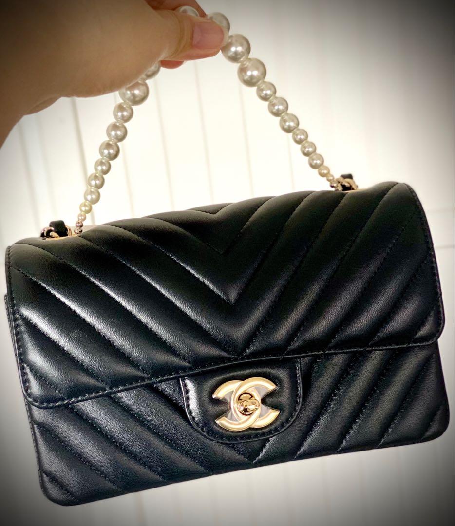 Chanel bag with pearl handle outlet
