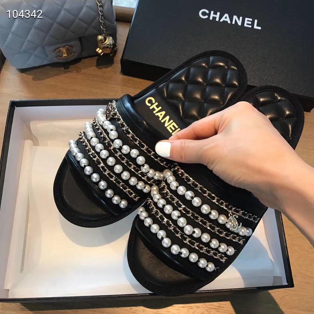 Chanel House Slippers Home Resort Wear 