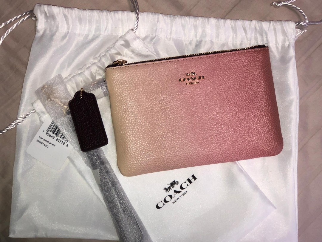 Coach zip clearance pouch