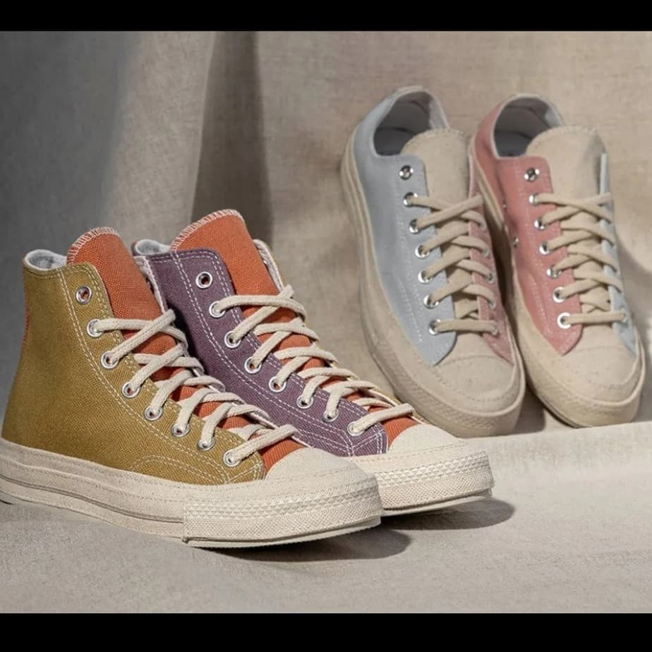 🔥Converse Multicoloured Renew Cotton Tripanel Chuck 70 High/Low  Sneakers🔥, 女裝, 女裝鞋- Carousell