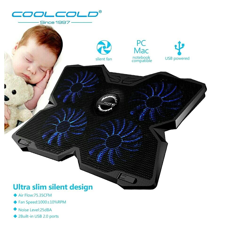 COOLCOLD Laptop Cooler Laptop Cooling Pad Notebook Gaming Cooler Stand ...
