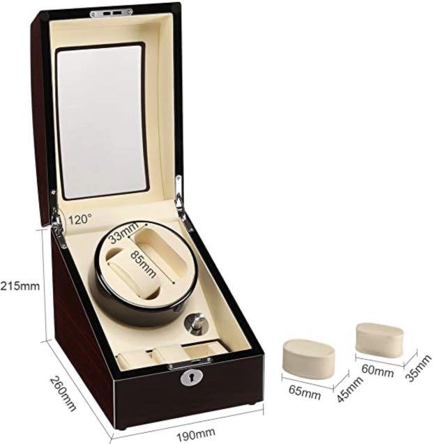 CRITIRON 2+3 Automatic Watch Winder Luxury Storage Case Rotating