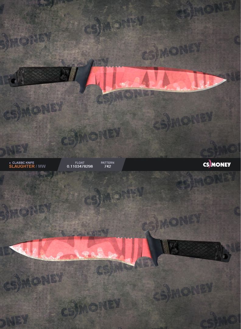 Csgo Classic Knife Slaughter Mw Video Gaming Gaming Accessories Game Gift Cards Accounts On Carousell