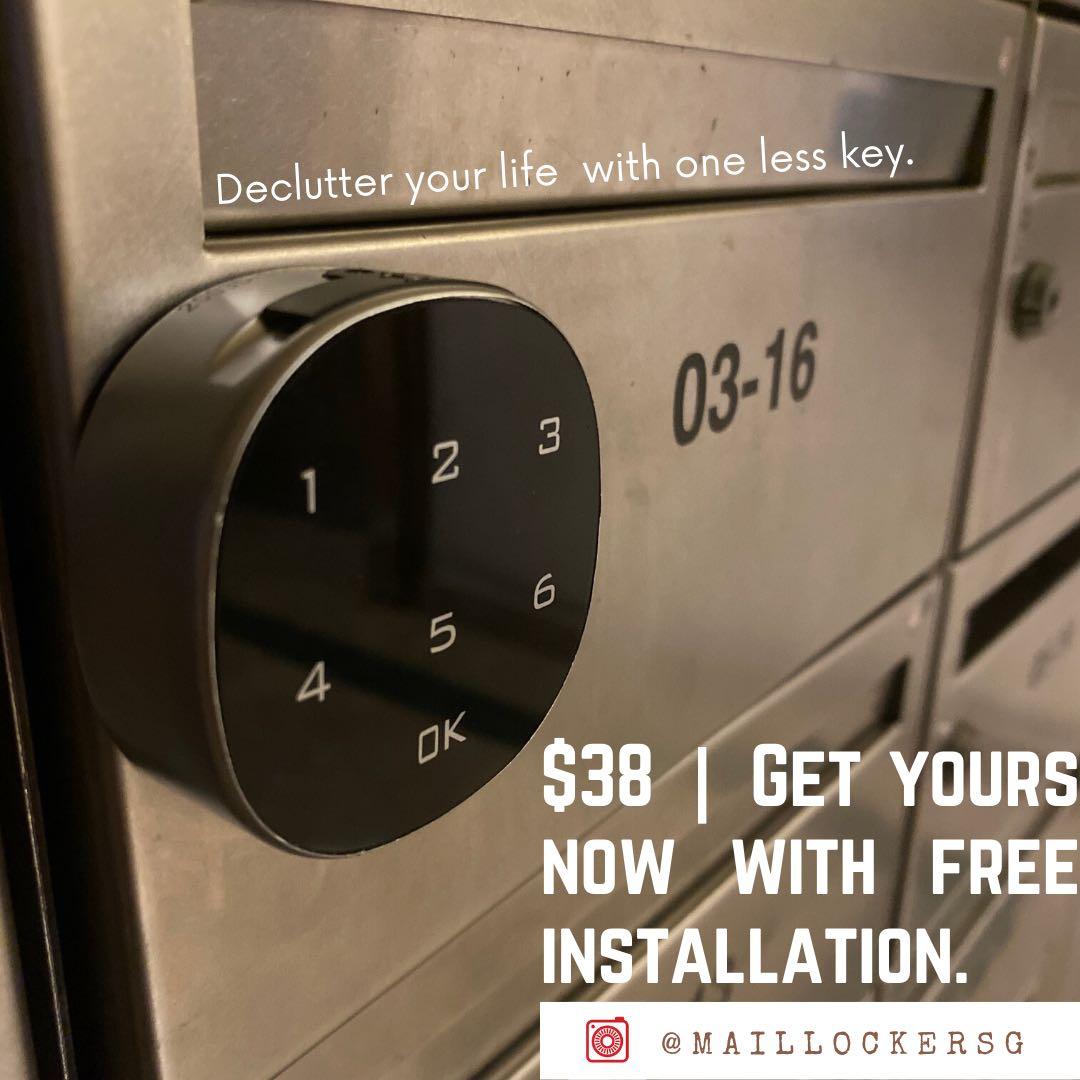 Keyless Digital Letterbox Mailbox Lock [8Digit Model], Furniture