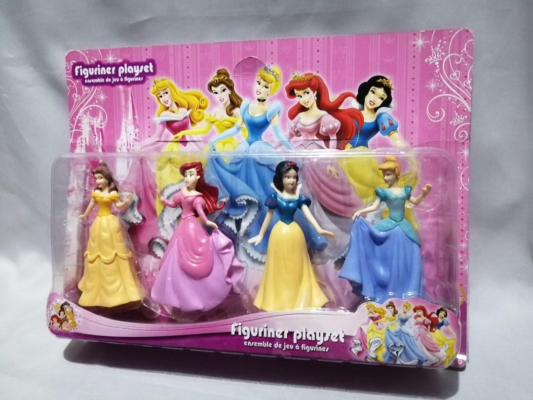 Beverly Hills Disney 4 Princess Figurines Belle Ariel Snow White Cinderella Toys for sale online 