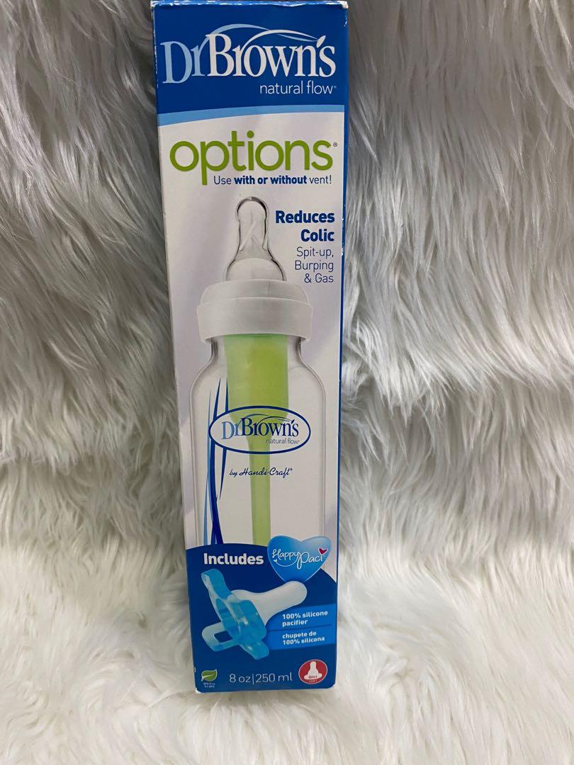 Dr Brown S Natural Flow Options Feeding Bottle Standard 8oz Babies Kids Nursing Feeding On Carousell