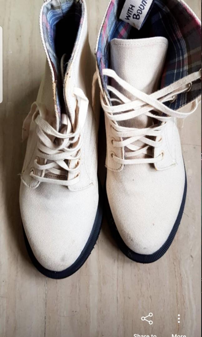 Dr Marten canvas boots