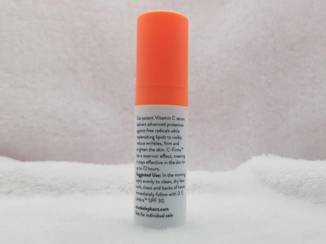 Drunk Elephant CFirma Day Serum Vitamin E Ferulic Acid Iascorbic Acid Sample Travel size