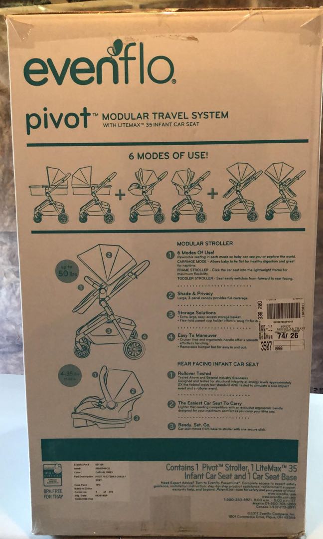 Evenflo pivot modular travel system