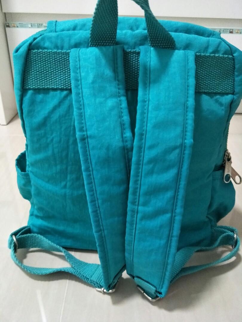 Green/ Turquoise Kipling Backpack, Women's Fashion, Bags & Wallets ...