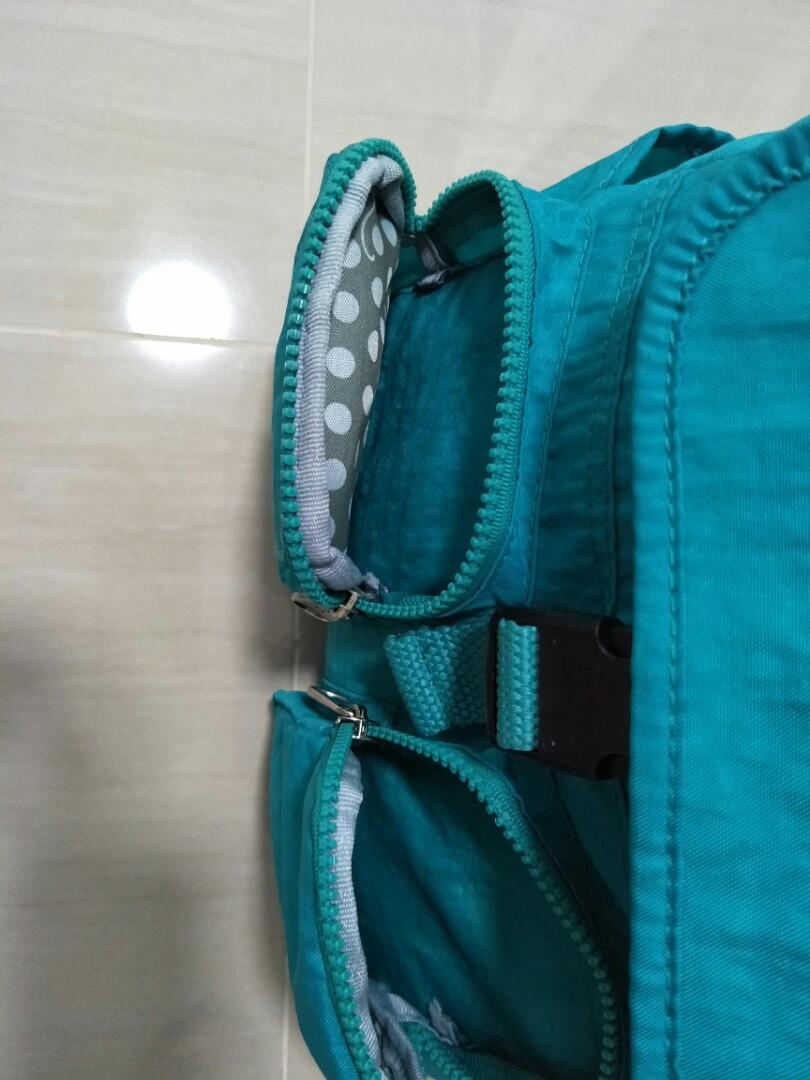 Green/ Turquoise Kipling Backpack, Women's Fashion, Bags & Wallets ...