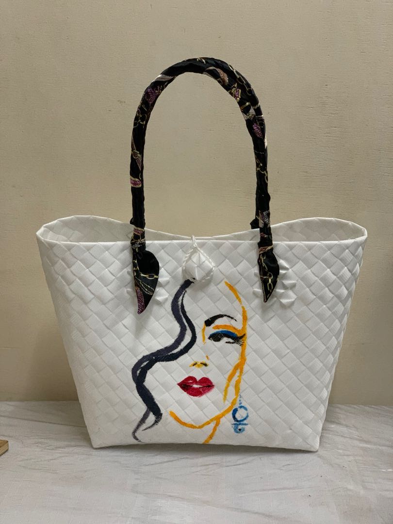 Hand painted bayong bag, Women's Fashion, Bags & Wallets, Beach Bags on ...
