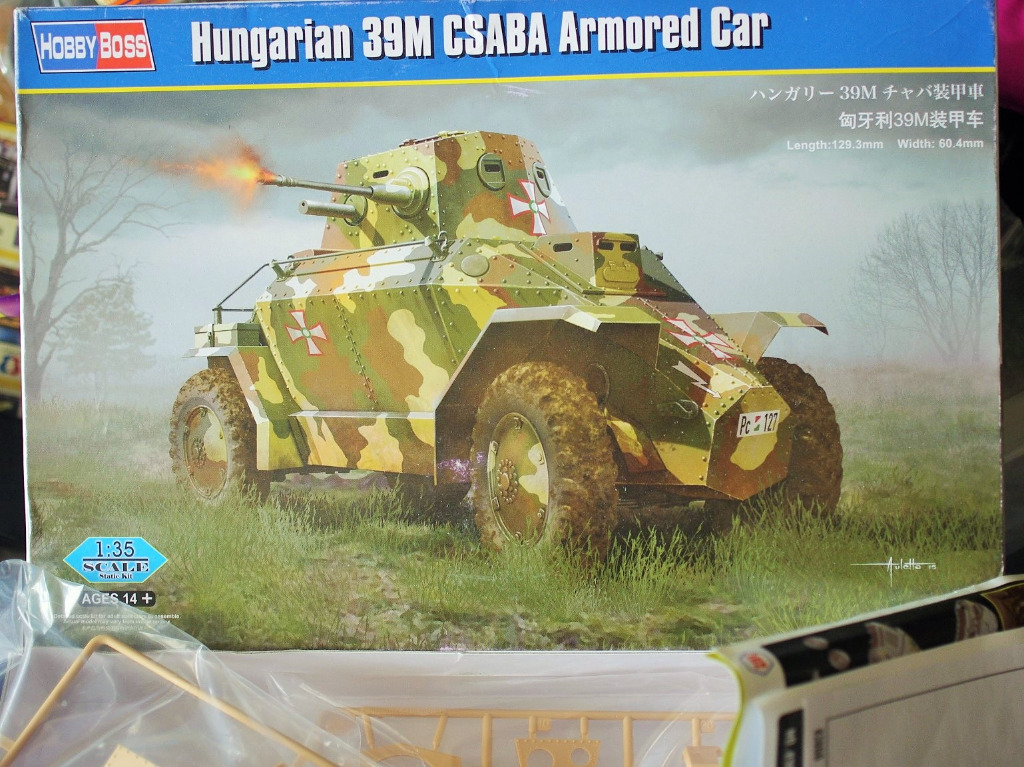 Maquette Hobby Boss 1/35 Hungarian 39M Csaba Armored Car 83866 - Modélisme