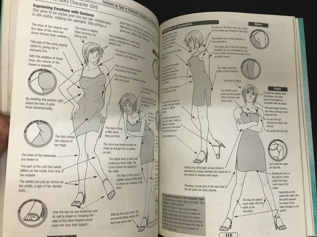 How To Draw Anime Game Characters Vol 1 2 3 Books Stationery Books On Carousell