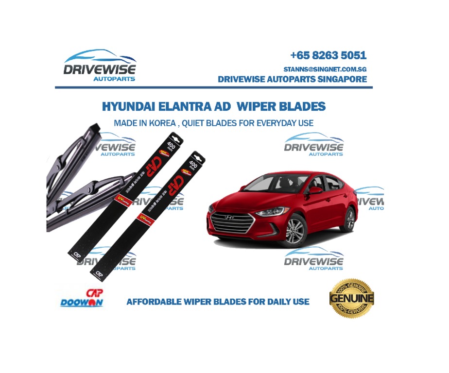 Hyundai Elantra Ad Wiper Blades Limited Time Promotion Car Accessories Accessories On Carousell