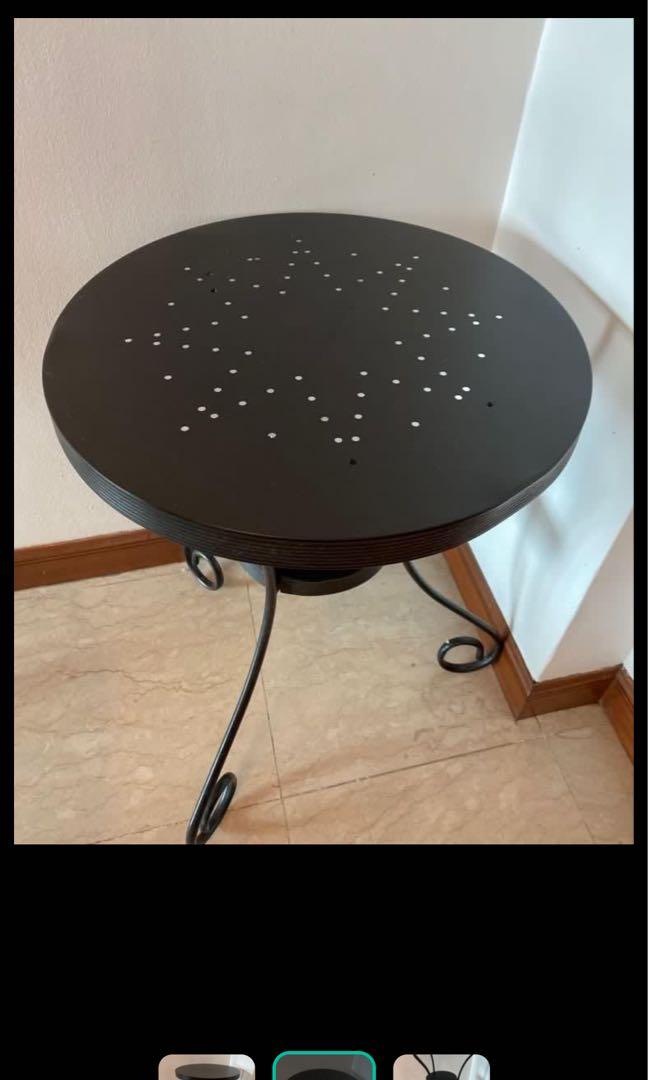 Ikea Black Metal 2 Tier Side Table Furniture Tables Chairs On Carou - Black Metal Garden Table And 2 Chairs Ikea Black Metal 2 Tier Side Table Furniture Tables Chairs On Carou - Black Metal Garden Table And 2 Chairs