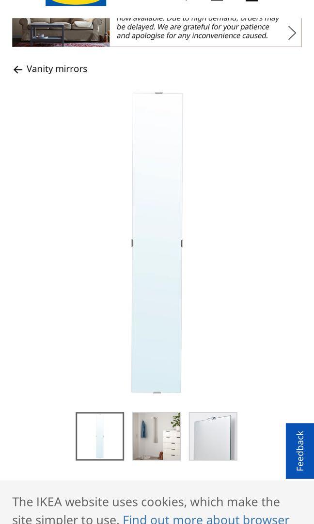 Ikea Frebro Mirror Home Furniture Home Decor On Carousell